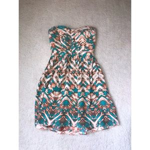 Parker Strapless Patterned Dress